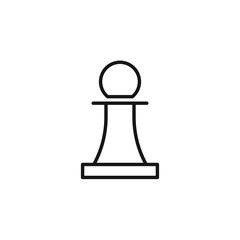 pawn icon vector illustration outline design