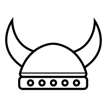 Viking Icon Vector Illustration Photo