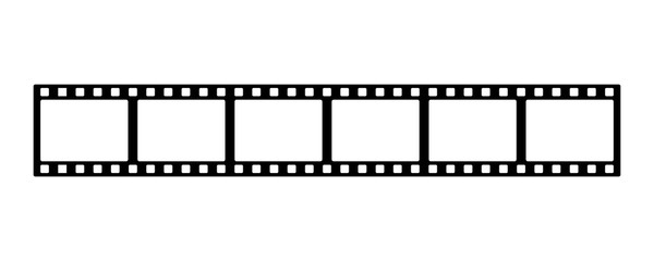 Film strip line icon simple design