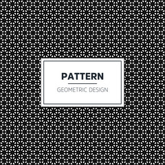 Seamless geometric black and white pattern