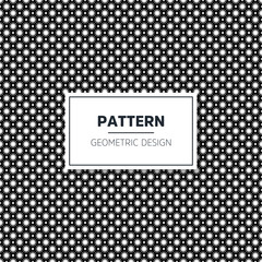 Seamless geometric black and white pattern