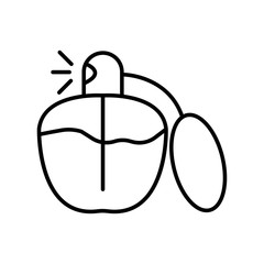 perfume spray container icon vector
