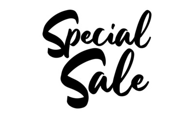 Special  Sale Calligraphy Hand written Letters. On White Background