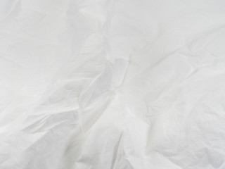 White and gray wide crumpled paper texture background. crush paper so that it becomes creased and wrinkled for decorative wall.