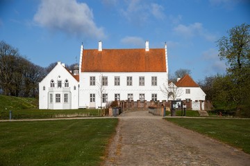 Fototapeta na wymiar The Nørre Vosborg Castle in Denmark