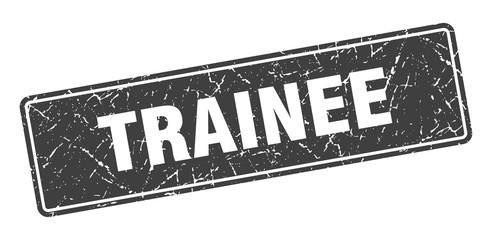 trainee stamp. trainee vintage black label. Sign
