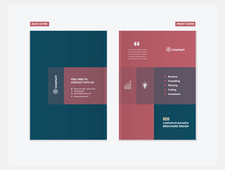 Business Brochure Cover Design | Annual Report and Company Profile Cover | Booklet and Catalog Cover Template