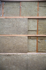 Material of glass wool and drywall