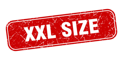 xxl size stamp. xxl size square grungy red sign