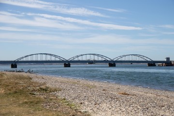 Fototapeta na wymiar The Oddesund bridge in Denmark