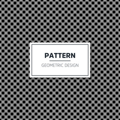 Seamless geometric black and white pattern