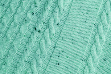 Knitted woolen fabric texture with wallpaper pattern and abstract background.