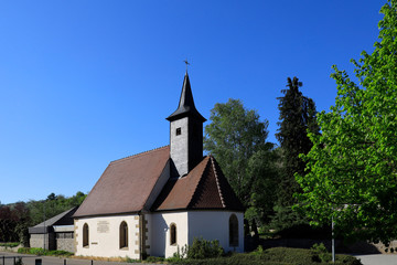 Fototapeta na wymiar Chapel in Ingelfingen in Hohenlohe, Baden-Württemberg, Germany, Europe