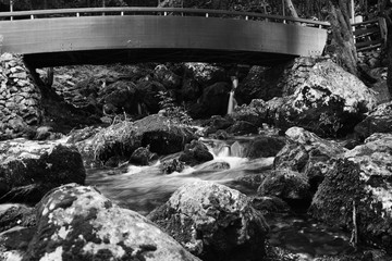 water flowing into the water
