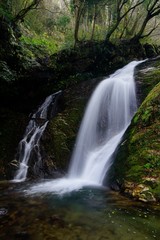Waterfall in deep mountain