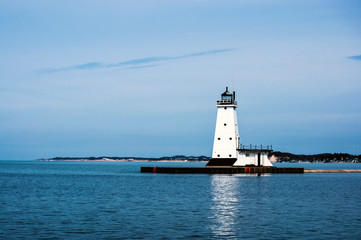 Ludington's North Pier lighthouse