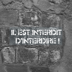 Wall with the French 1968 slogan 