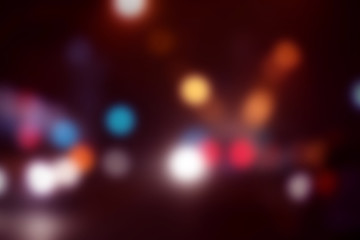 Blurred view of abstract dark background. Bokeh effect