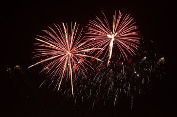 Fireworks on  Bahrain National Day