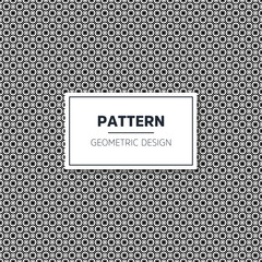 Seamless geometric black and white pattern
