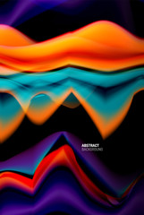 Liquid gradients abstract background, color wave pattern poster design for Wallpaper, Banner, Background, Card, Book Illustration, landing page