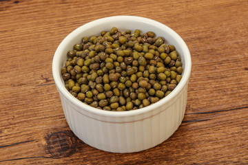 Vegetarian cuisine - dry green lentil