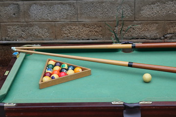 Pool Table from the Side