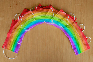 surgical masks of rainbow