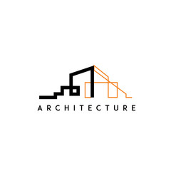 Obraz premium architect, architecture, home building logo. modern icon, template design