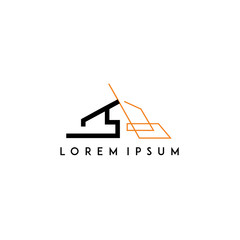 architect, architecture, home building logo. modern icon, template design
