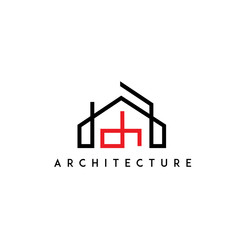 architect, architecture, home building logo. modern icon, template design