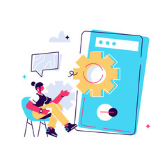 Mobile application development process 