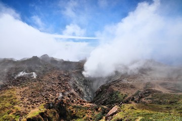 Volcanic crater in Guadeloupe