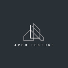 architect, architecture, home building logo. modern icon, template design