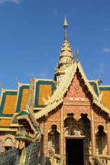 Fototapeta premium Church of Wat Phra Buddhabart Si Roy, Mae Rim District, Chiangmai province, Northern Thailand.