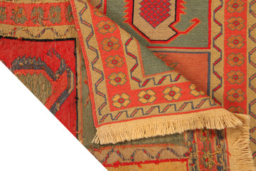 Old and modern Persian Colourful Arabesque and handmade carpet, rug gelim, patchwork, and Gabbeh...