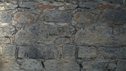 Stone wall in Knosos,  Crete,  Heraklion