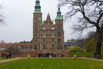 Obraz premium View of the historic Rosenborg Castle in Copenhagen, Denmark