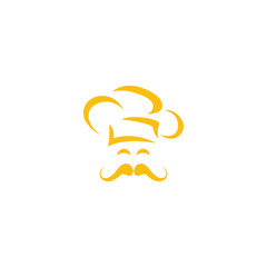 Chef vector logo design. Cooking and restaurant logo concept.