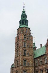 Fototapeta na wymiar View of the historic Rosenborg Castle in Copenhagen, Denmark