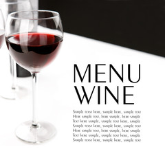 .Wine menu design