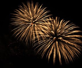 Obraz premium Dazzling Fireworks on Bahrain National day