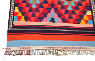Old and modern Persian Colourful Arabesque and handmade carpet, rug gelim, patchwork, and Gabbeh...