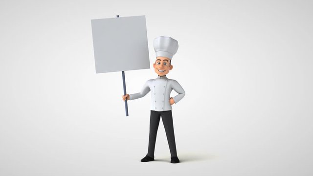 Fun cartoon chef character