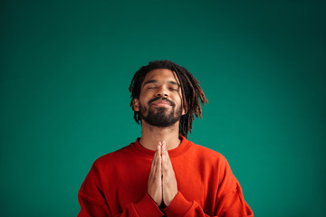 Portrait of a young african man wearing pullover