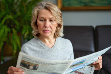 Mature woman found out bad news