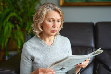Mature woman found out bad news