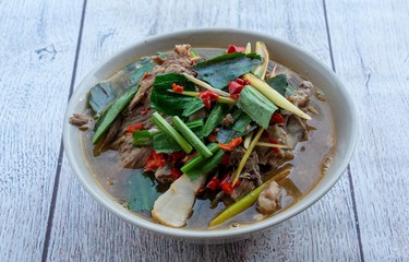 Thai Mixed Soup Dishes 