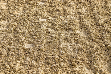 Wet, loose sand at the racetrack.Sand at the racetrack.