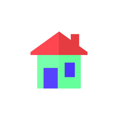 Fototapeta premium home icon vector illustration flat design